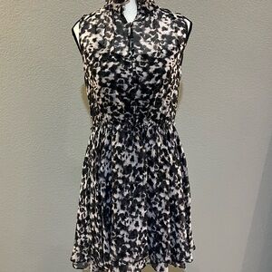Rachel Zoe Elegant Black and White Sleeveless Dress